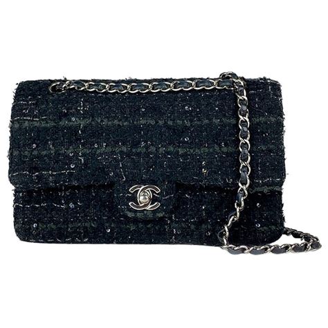 chanel tweed bag black|Chanel tweed bag 2022.